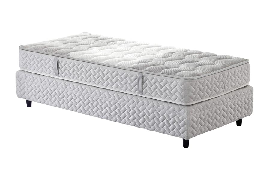 Canapé BoxSpring de Manifattura Falomo con colchón coordinado